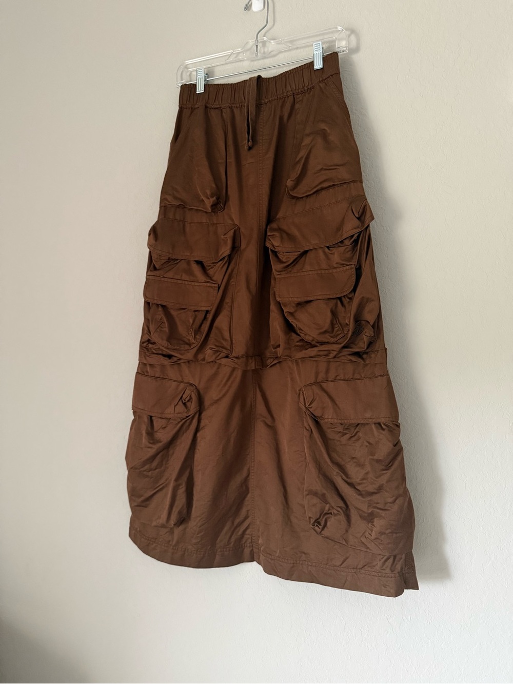 Diesel Brown Cargo Pocket Maxi Skirt